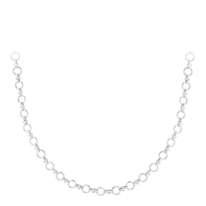 Astrid & Miyu Silver Circle Link Chain Necklace