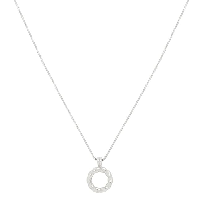 Astrid & Miyu Silver Rope Ring Pendant Necklace
