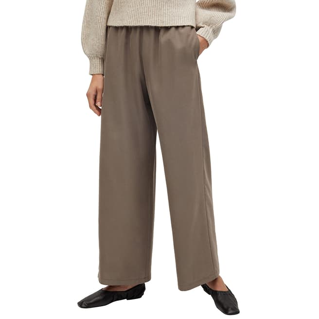 Mango Taupe Modal Trousers