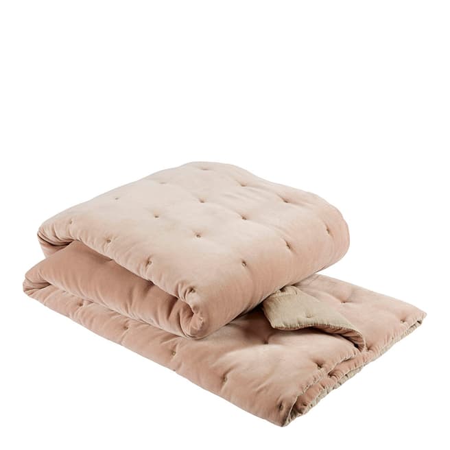 Christy Jaipur 140x200cm Bedspread, Dusky Pink