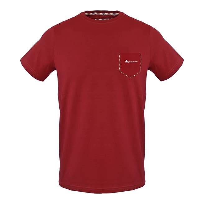 Aquascutum Red Pocket Logo T-Shirt