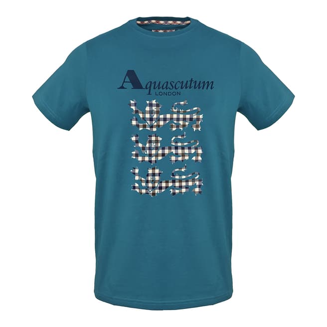 Aquascutum Green Three Lions T-Shirt