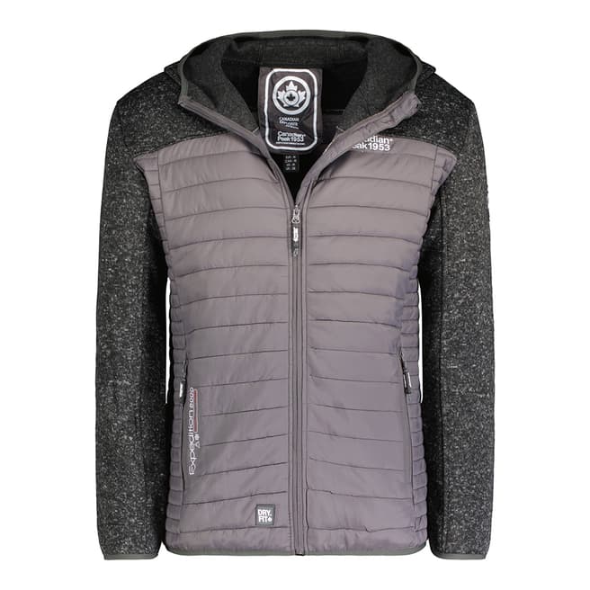 Canadian Peak Grey Light Padded Fleece Jacket 