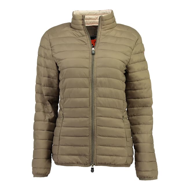 Canadian Peak Taupe Quilted Packaway Lightweight Jacket 