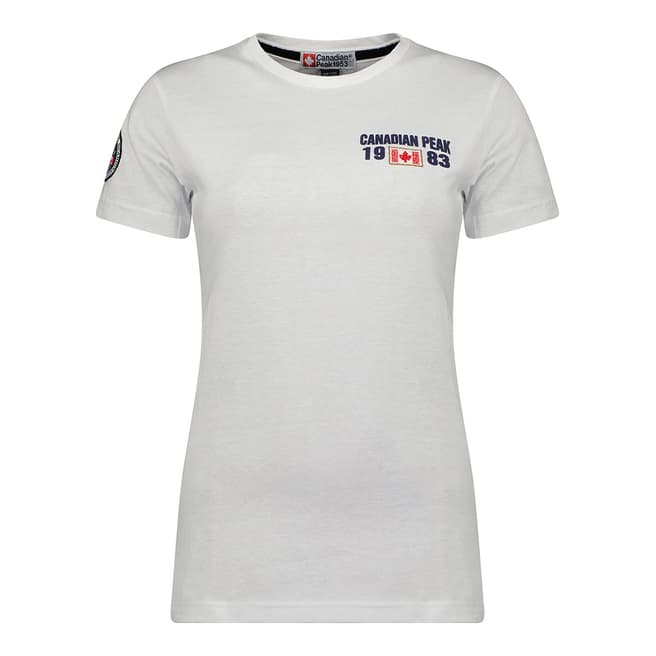 Canadian Peak White Logo T-Shirt
