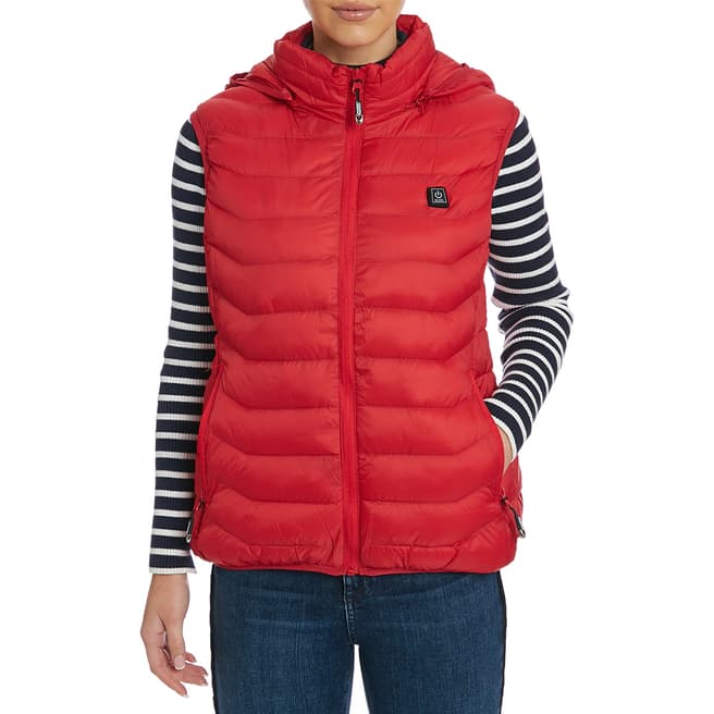 Canadian Peak Red Insulated Hooded Lightweight Gilet