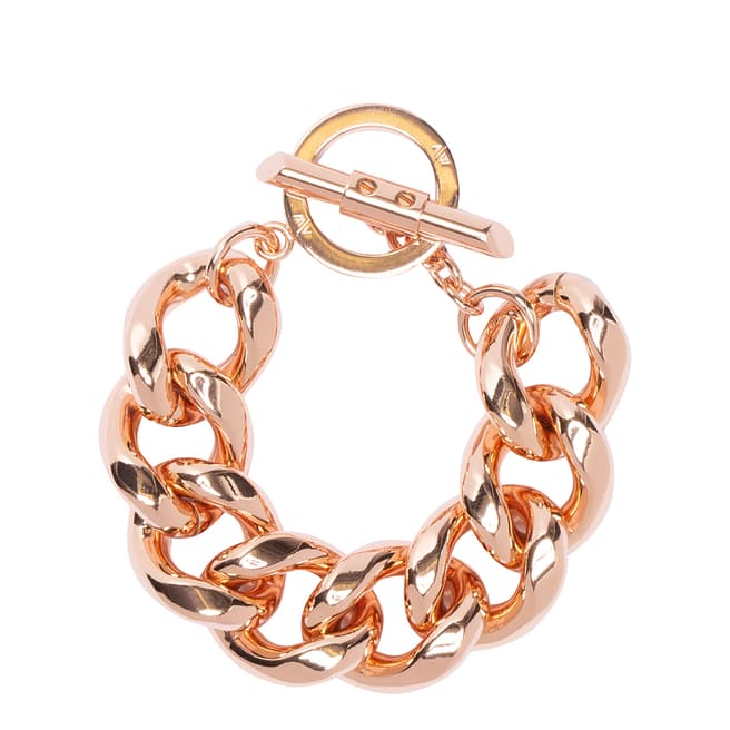 Amanda Wakeley Rose Gold Curb Chain Bracelet