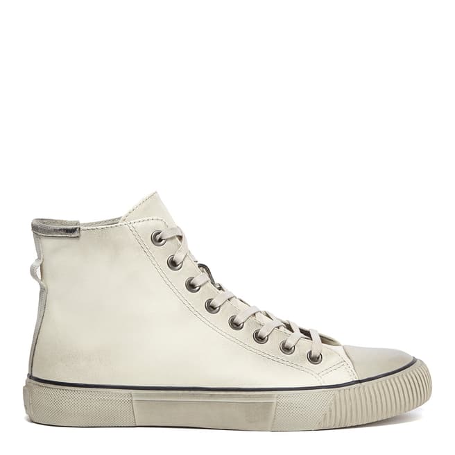 AllSaints Chalk White Leather Osun Trainers
