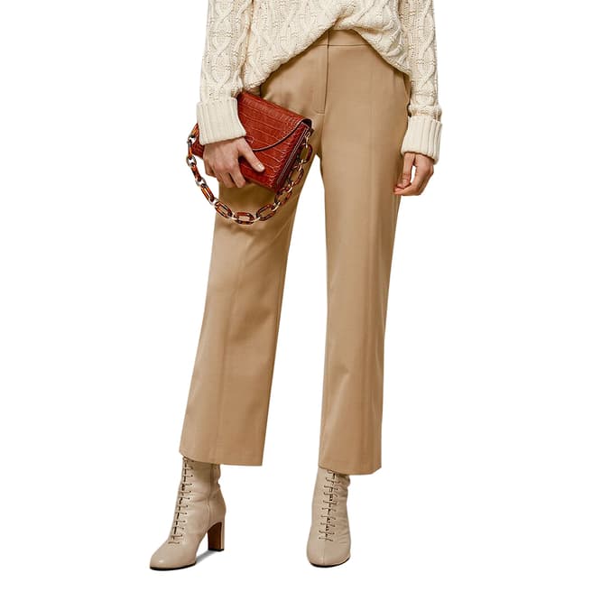 WHISTLES Camel Sonia Tapered Trousers
