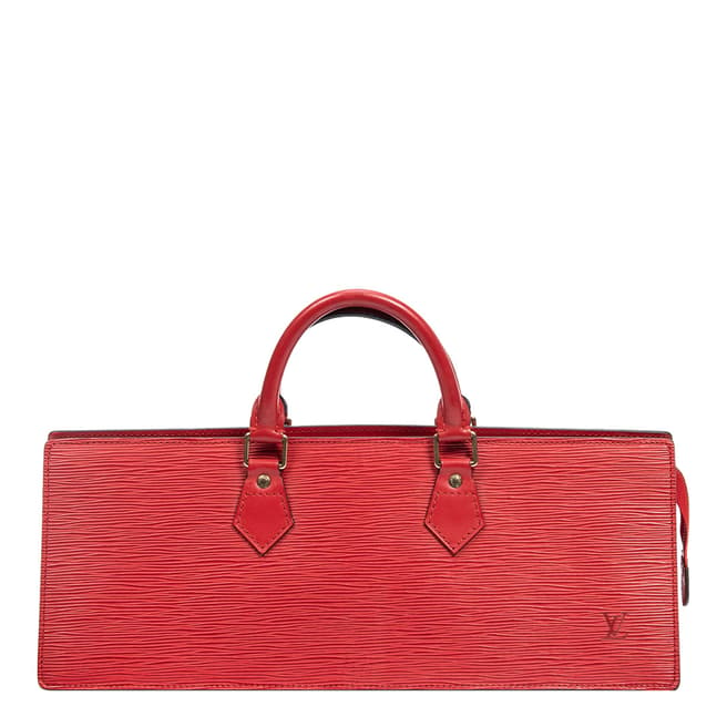 Louis Vuitton Red Sac Triangle Handbag