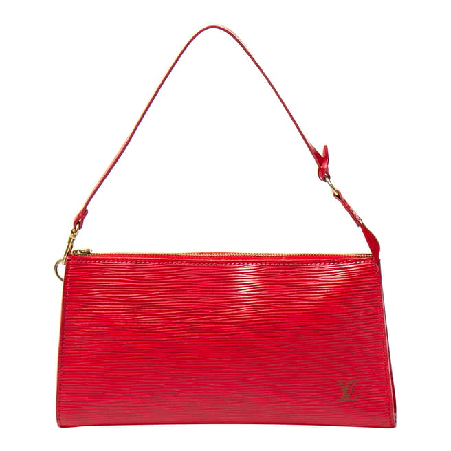 Vintage Louis Vuitton Red Slim Shoulder Bag