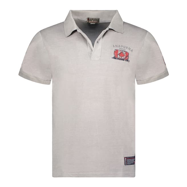 Anapurna Grey Cotton Polo Shirt