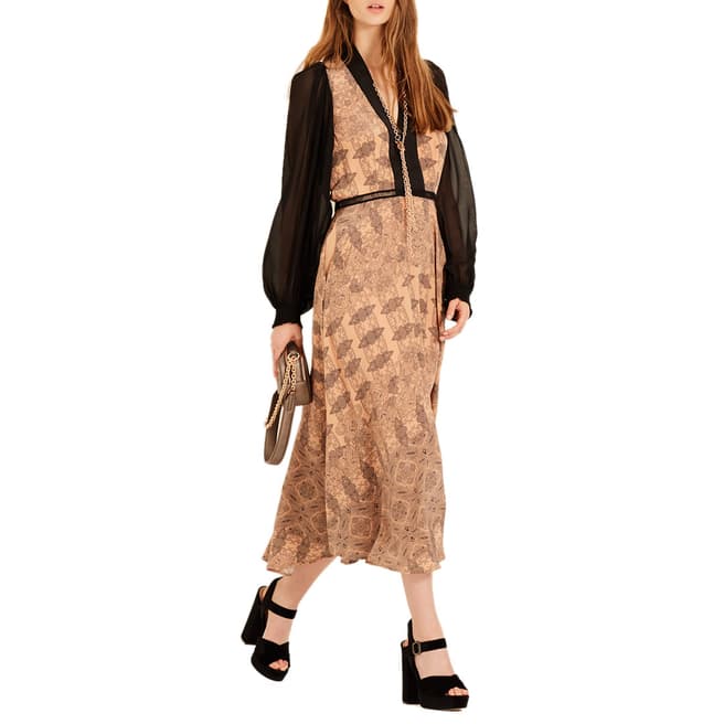 Amanda Wakeley Multi Blouson Printed Silk Dress