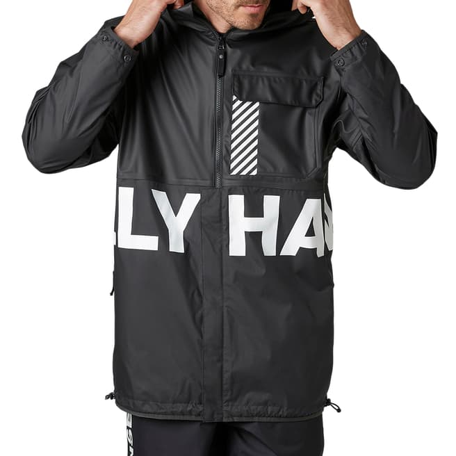 Helly Hansen Black Hybrid Waterproof Jacket 