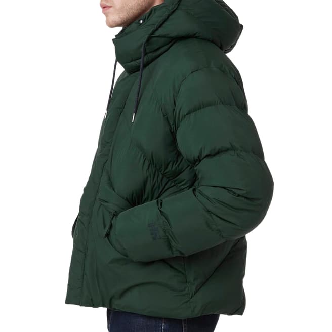 Helly Hansen Green Hooded Puffer Jacket 