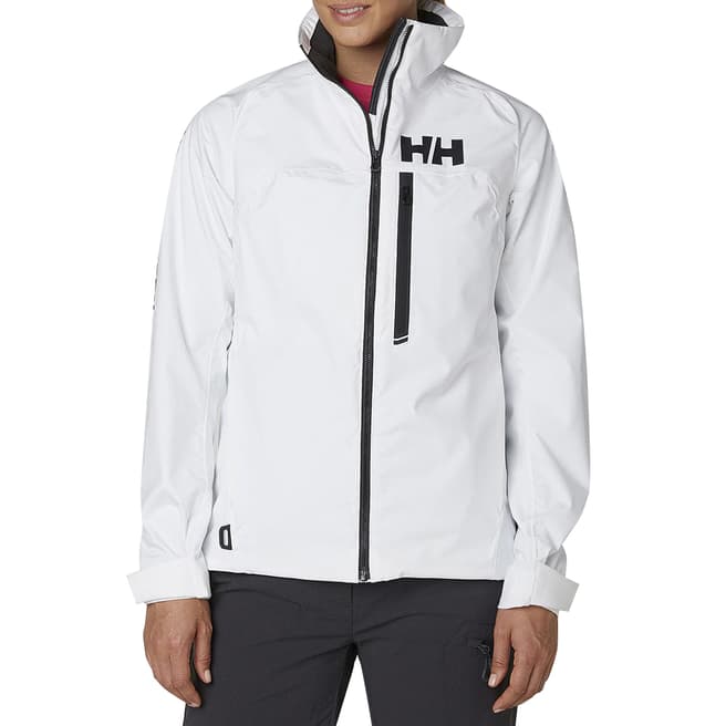 Helly Hansen White Waterproof Midlayer Jacket