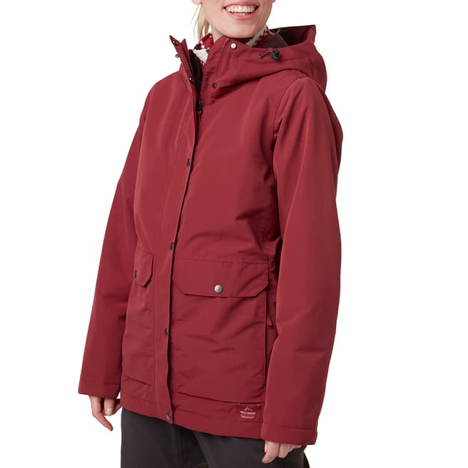 Helly Hansen Red Hooded Insulated Jacket 