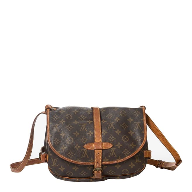 Vintage Louis Vuitton Brown Small Saumur Shoulder Bag