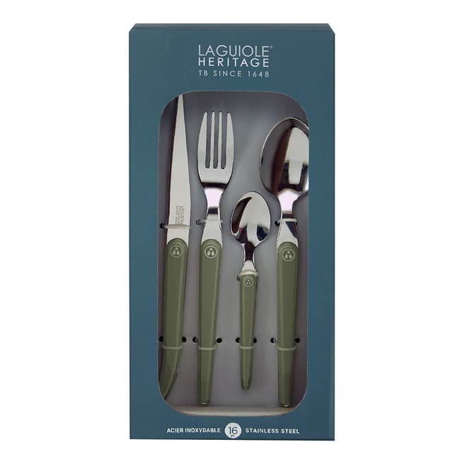 Laguiole 16 Piece Olive Cutlery Set