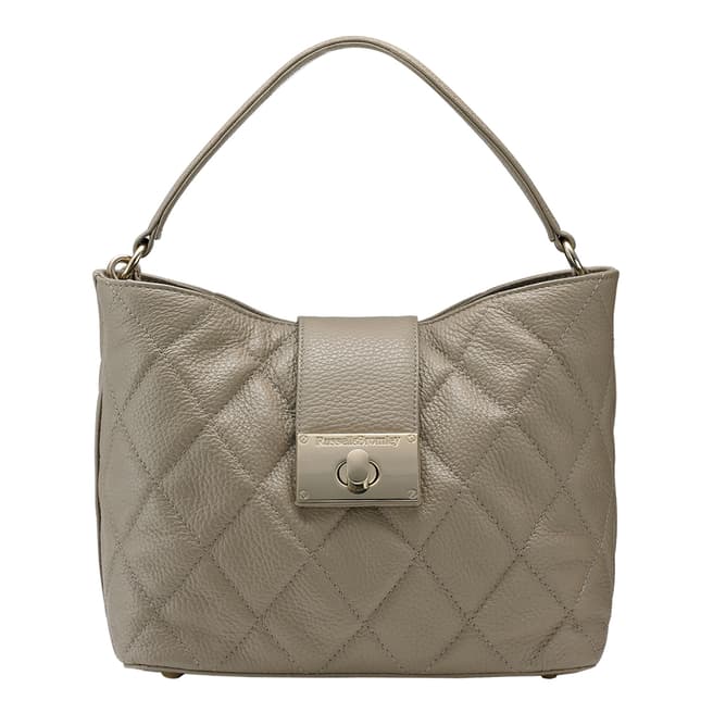 Russell & Bromley Taupe Cherish Quilted Grab Bag