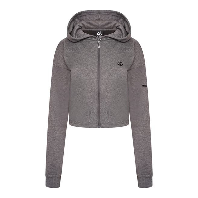 Dare2B Charcoal Grey Lounge About Cropped Hoodie