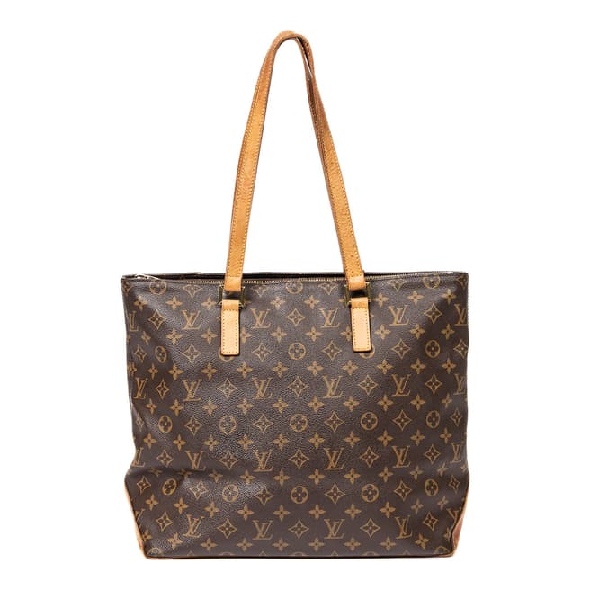 Vintage Louis Vuitton Brown Cabas Mezzo Shoulder Bag