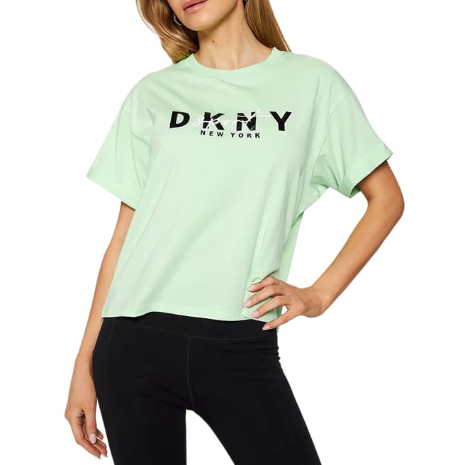 DKNY Spearmint Graphic Script Logo Tee