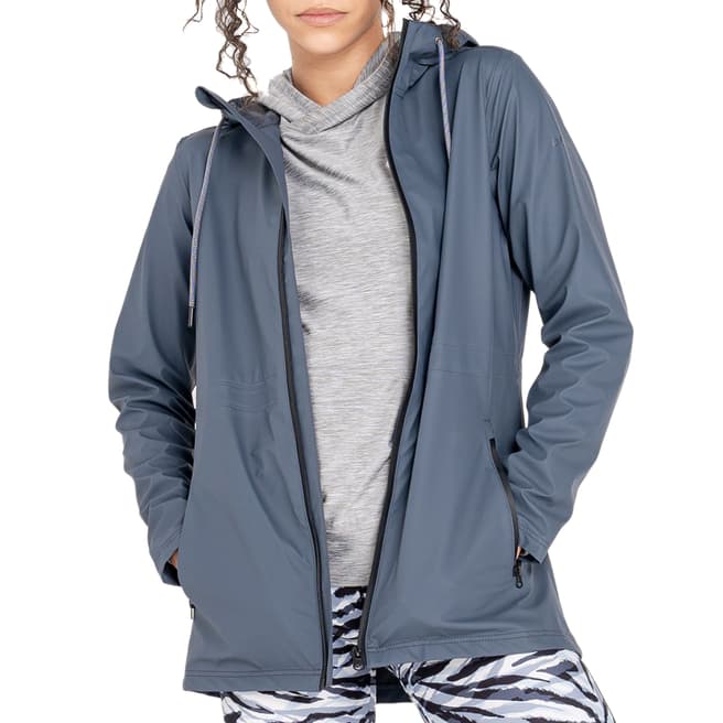 Dare2B Grey Waterproof Lightweight Hooded Jacket