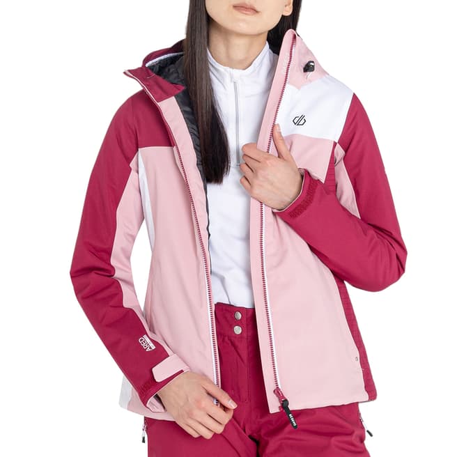 Dare2B Powder Pink Waterproof Ski Jacket