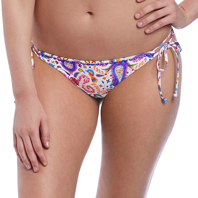Freya Purple/Multi Indio Rio Tie Side Bikini Brief