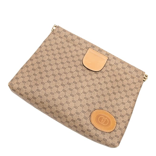 Gucci Beige/Tan Frame Toiletry Pouch