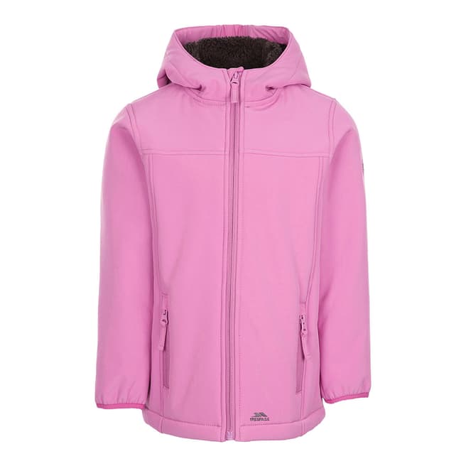 Trespass Girl's Deep Pink Kristen Softshell Jacket