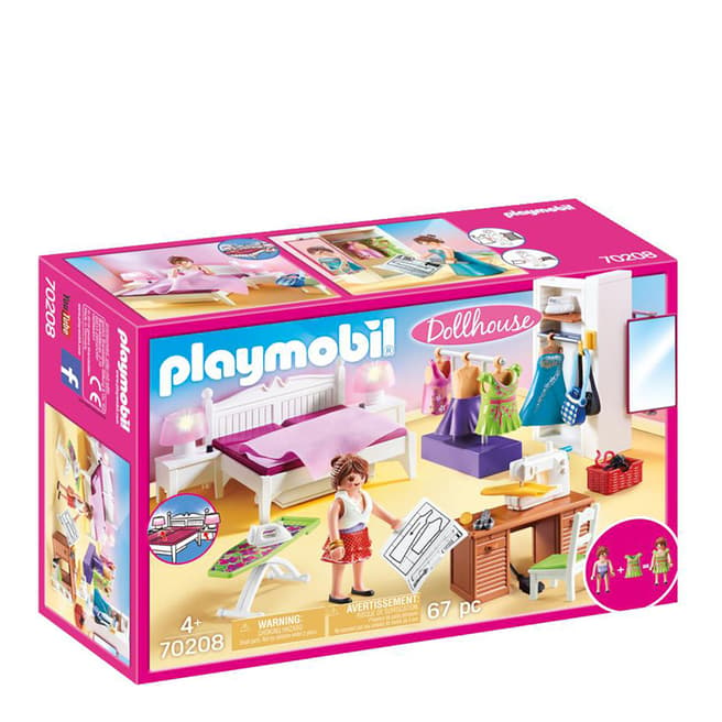 Playmobil Dollhouse Master Bedroom with Interchangeable Dresses