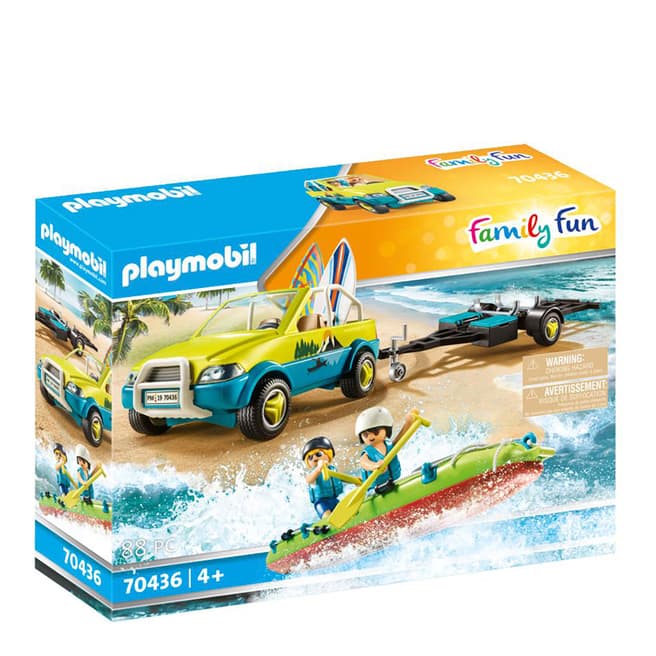 Playmobil Family Fun Beach Hotel Beach Car with Canoe