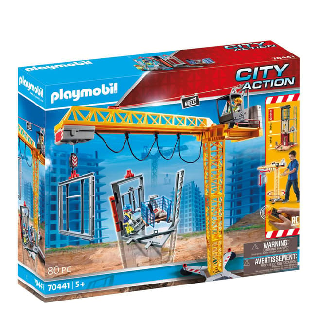 Playmobil City Action Construction Crane with Remote Control