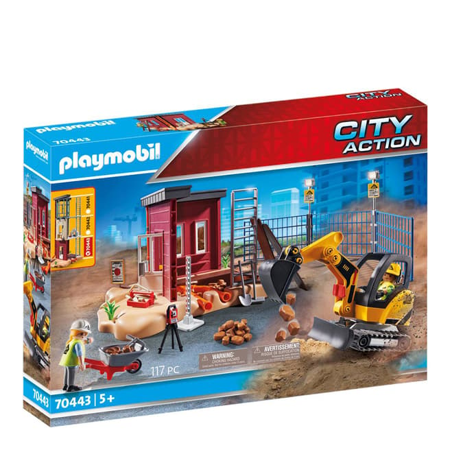 Playmobil City Action Construction Small Excavator with Movable Bucket