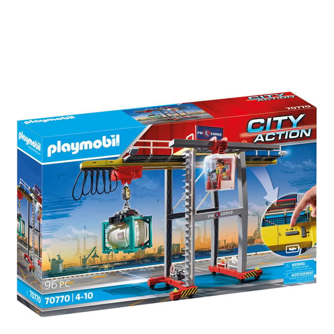 Playmobil City Action Cargo Crane with Container