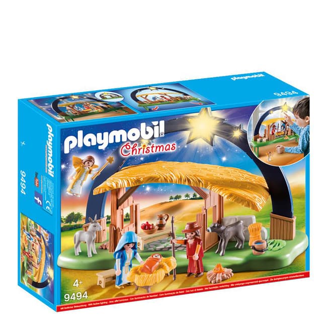 Playmobil Christmas Illuminating Nativity Manger with Fold-Out Feet