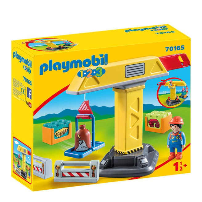 Playmobil 1.2.3. Toddler Construction Crane