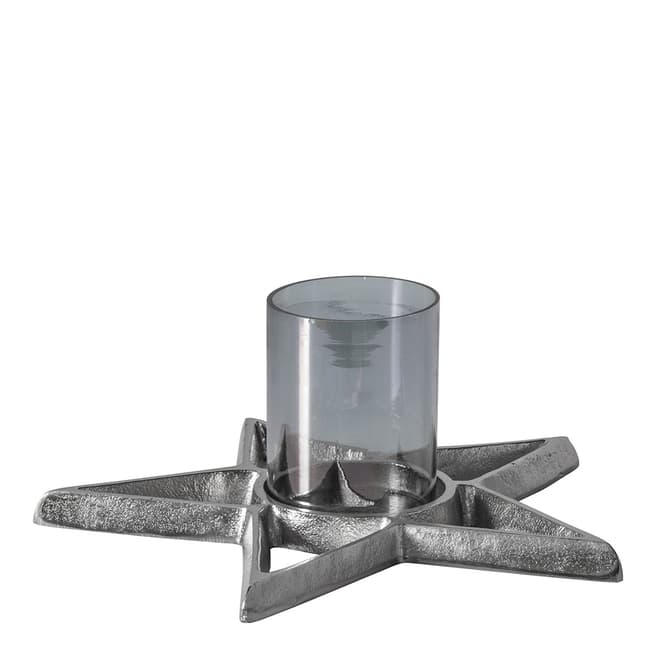 Gallery Living Star Candle Holder, Silver