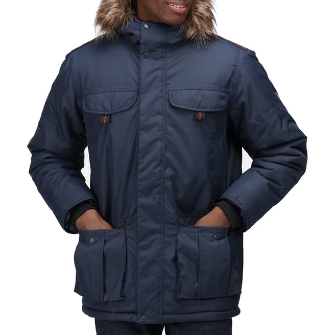 Regatta Navy Waterproof Hooded Jacket