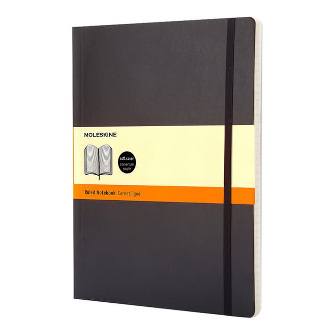 Moleskine XL Ruled Notebook, Black