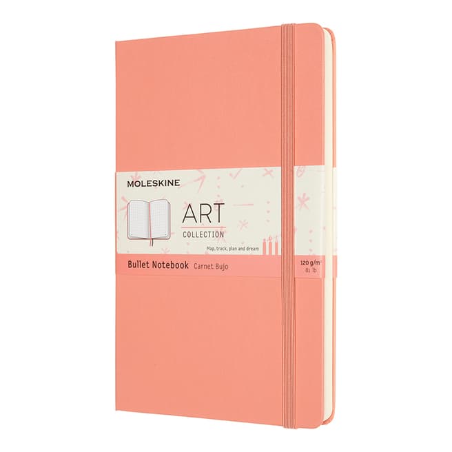 Moleskine Large Art Bullet Notebook, Coral Pink