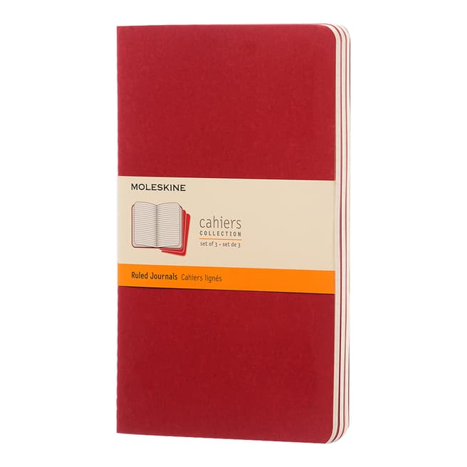 Moleskine Cahier Journal, Cranberry Red