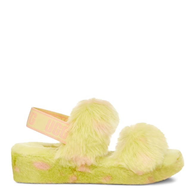 UGG Yellow Oh Yeah Spots Slides