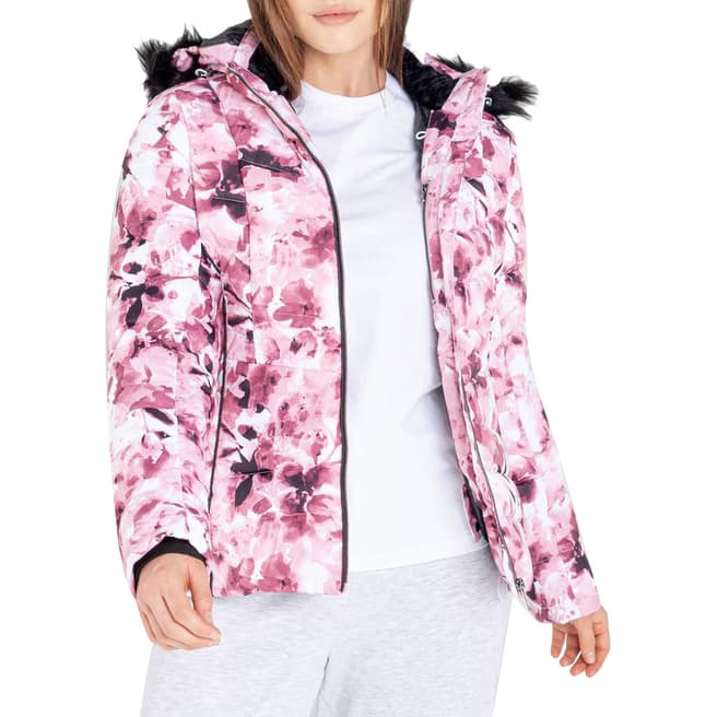 Dare2B Floral Pink Wateproof Insulated Ski Jacket