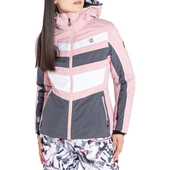 Dare2B Pink/Grey Waterproof Insulated Ski Jacket