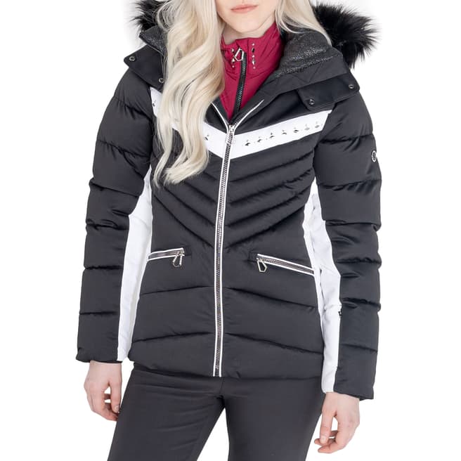 Dare2B Black/White Waterproof Insulated Ski Jacket