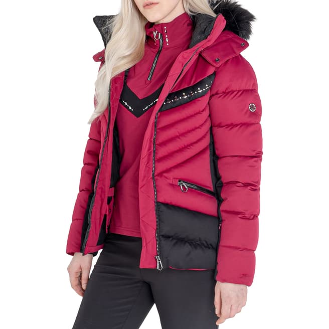 Dare2B Pink/Black Waterproof Insulated Ski Jacket