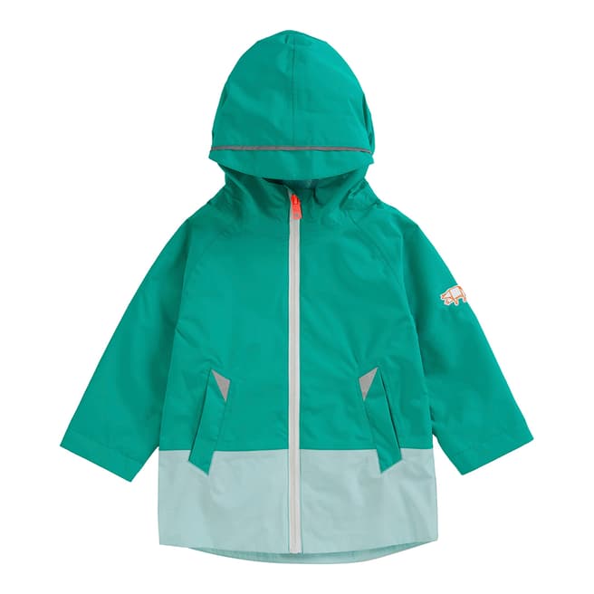 Töastie Emerald/Turquoise Pac-A-Mac Lite Waterproof Raincoat